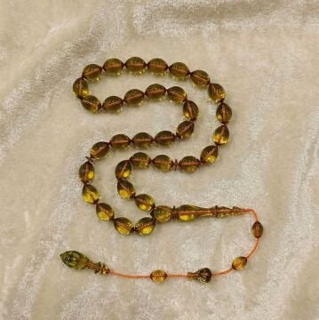 Arpa Kesim Usta İşi Sıkma Ateş 33 lük Tesbih