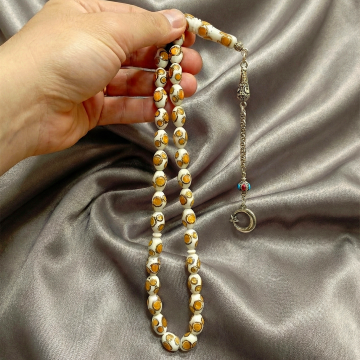 Beyzi Kesim Mineli Kemik 33 lük Tesbih