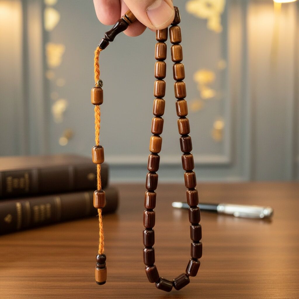 Süzme Renk Usta İşi Sıkma Malzeme Tesbih