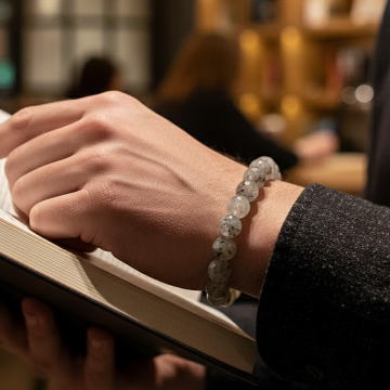 Labradorit Taşı Faset Kesim Doğal Taş Bileklik