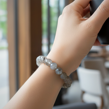 Labradorit Taşı Faset Kesim Doğal Taş Bileklik