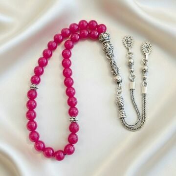 Orjinal Yakut Taşlı Gümüş Tesbih