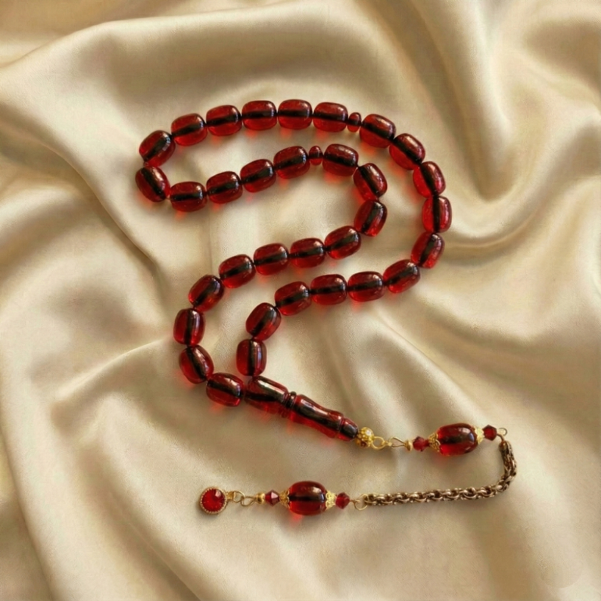 Kapsül Kesim Sıkma Ateş 33 lük Tesbih