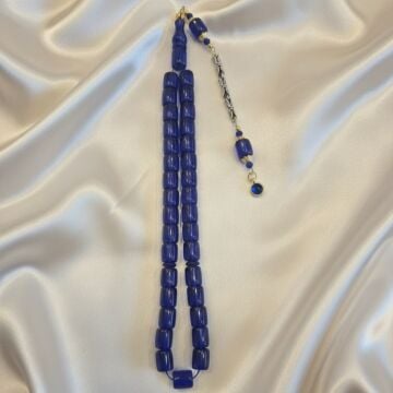 Kapsül Kesim Sıkma Ateş 33 lük Lacivert Tesbih