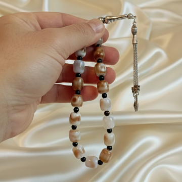 Kapsül Kesim Özel Akik Efe Tesbihi 17'li