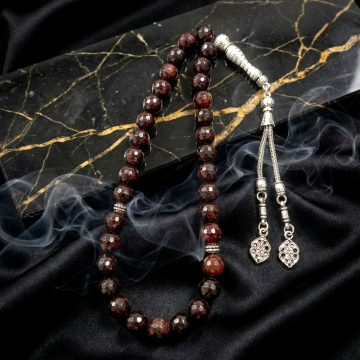 Faset Kesim Lal (Garnet) Tesbih