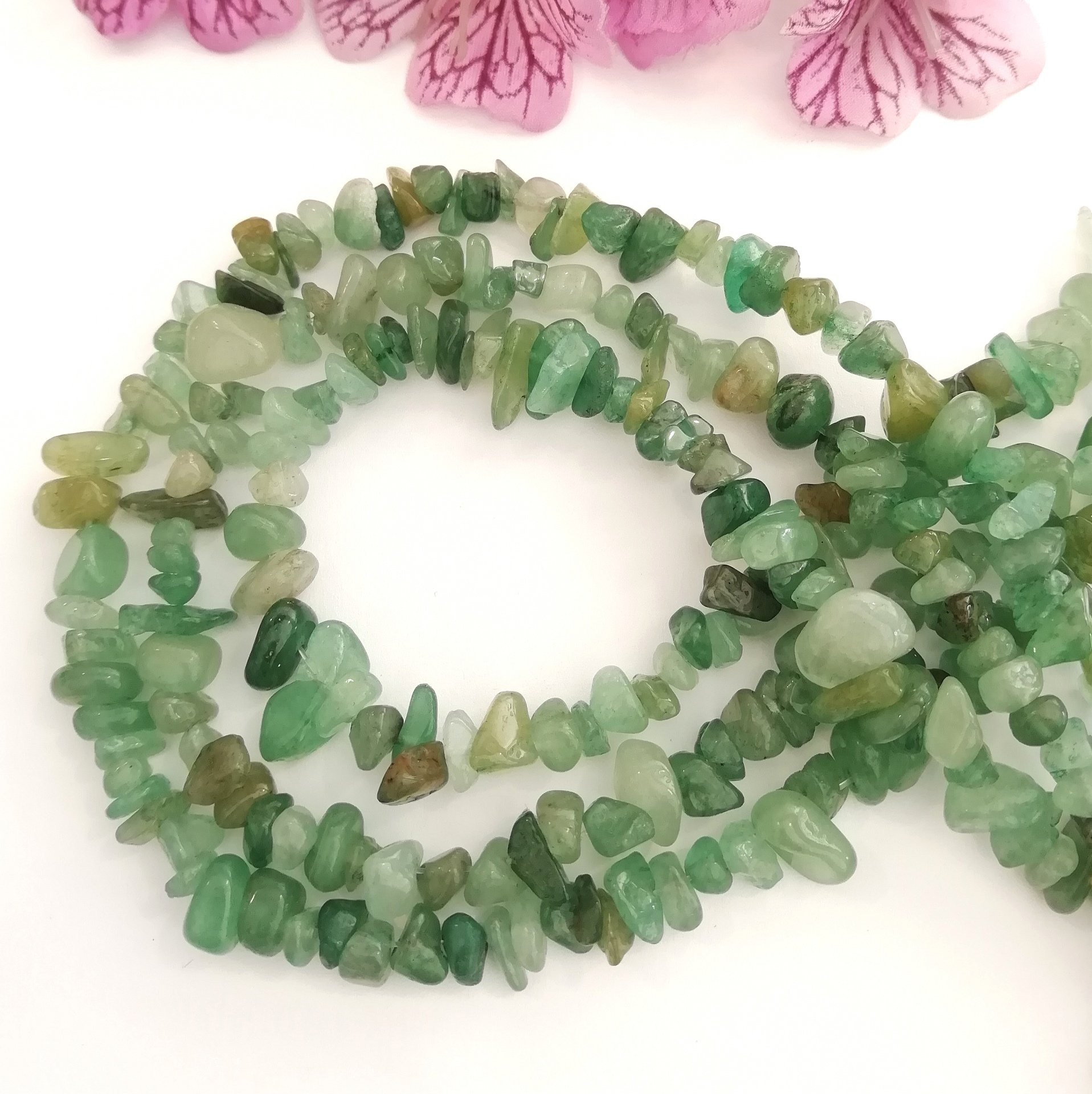 Aventurin Şekilsiz Kırık Taş Dizi