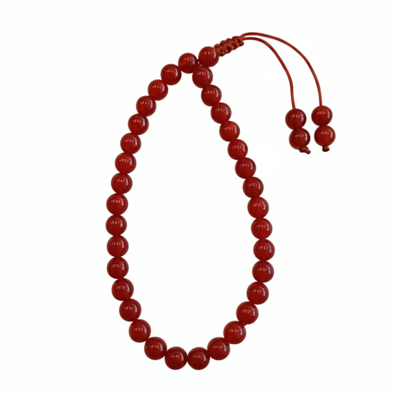 6mm Küre Kesim Akik 33'lük Bilek Boy Tesbih