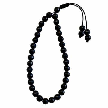 6mm Küre Kesim Oniks 33'lük Bilek Boy Tesbih