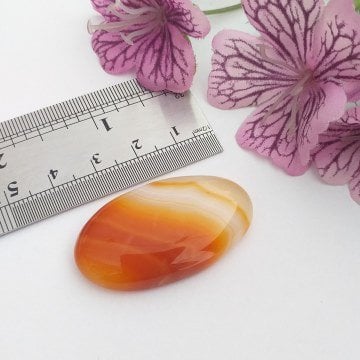 Desenli Akik Kabaşon Taş