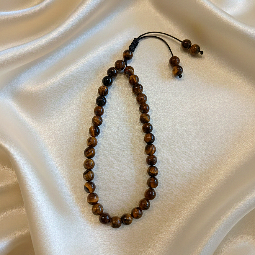 6mm Küre Kesim Kaplangözü 33'lük Bilek Tesbihi