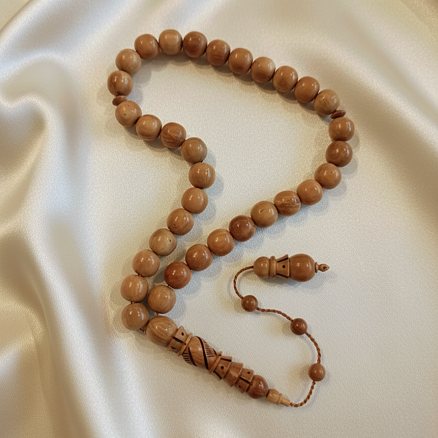 Küre Kesim İşlemeli Kuka 33 lü Tesbih - 10mm