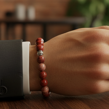Kırmızı Jasper Doğal Taş Bileklik