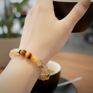 Solar Pleksus (Güneş Sinirağı) Çakra Bilekliği - Spiritüel & Enerji Dengeleyici Temalı