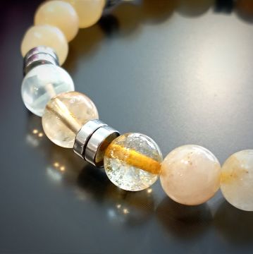 Solar Pleksus (Güneş Sinirağı) Çakra Bilekliği - Spiritüel & Enerji Dengeleyici Temalı