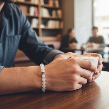 Selenit Doğal Taş Bileklik