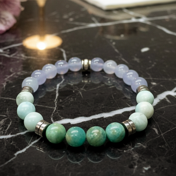 Boğaz (Gırtlak, Vishuddha) Çakrası Bilekliği - İletişim ve İçsel Denge