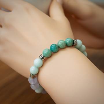 Boğaz (Gırtlak, Vishuddha) Çakrası Bilekliği - İletişim ve İçsel Denge Temalı - Çakra Bileklik