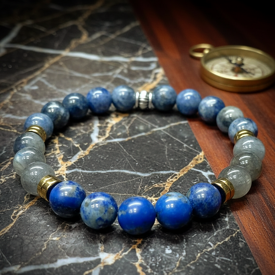 Üçüncü Göz (Alın, Ajna) indigo Çakra Bilekliği - Sezgisel Güç ve Farkındalık Temalı