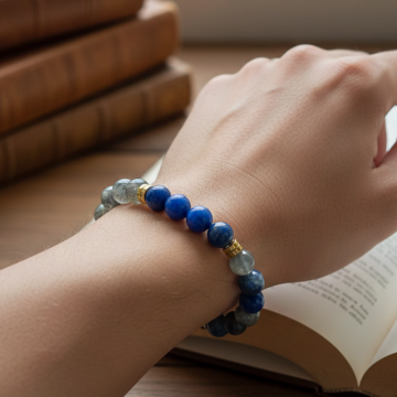 Üçüncü Göz (Alın, Ajna) indigo Çakra Bilekliği - Sezgisel Güç ve Farkındalık Temalı