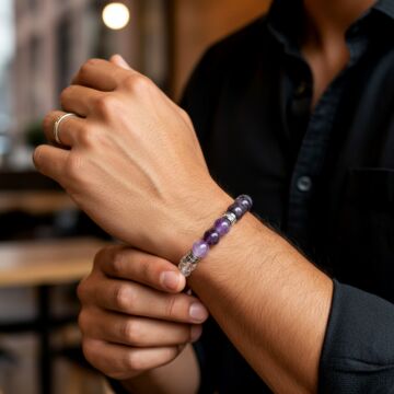 Tepe Çakrası (Taç Çakra) Bilekliği - Bilgelik, Huzur ve İlham Temalı