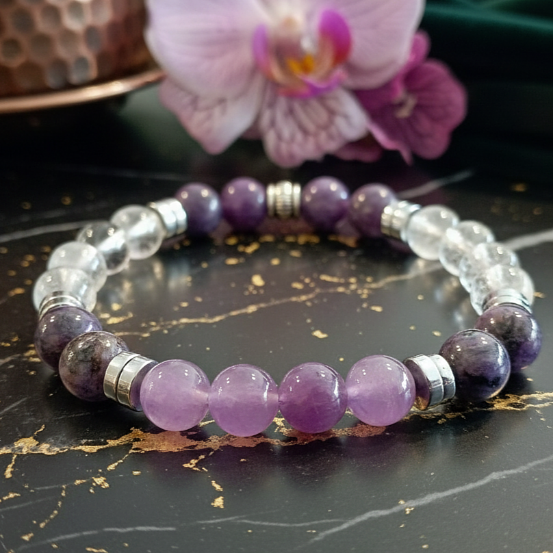 Tepe Çakrası (Taç Çakra) Bilekliği - Bilgelik, Huzur ve İlham