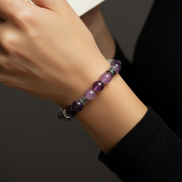 Tepe Çakrası (Taç Çakra) Bilekliği - Bilgelik, Huzur ve İlham Temalı