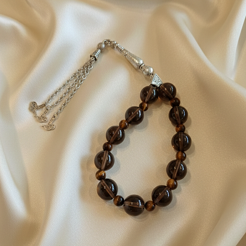 Küre Kesim Dumanlı Kuvars ve Kaplangözü Efe Tesbihi