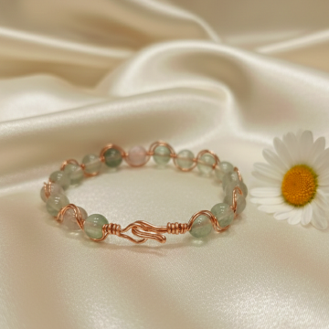 Florit Taşlı Trend Bakır Bileklik (Bilezik)