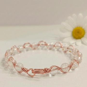 Kuvars ve Trend Bakır Bileklik (Bilezik)