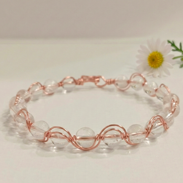 Kuvars ve Trend Bakır Bileklik (Bilezik)