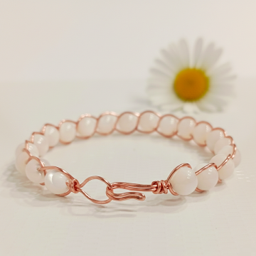 Sedef ve Trend Bakır Bileklik (Bilezik)