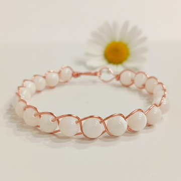 Sedef ve Trend Bakır Bileklik (Bilezik)