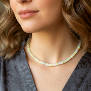 Etiyopya Opal Gümüş Kolye