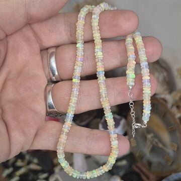 Etiyopya Opal Gümüş Kolye