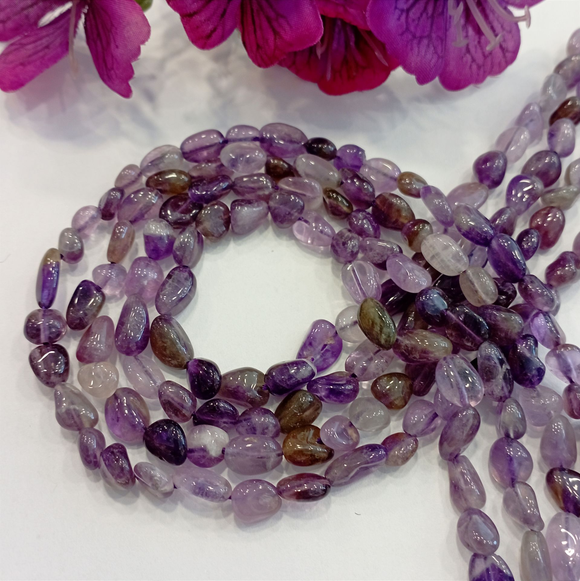 Ametist Amorf (Tımbıl) Şekilsiz Doğal Taş Dizi