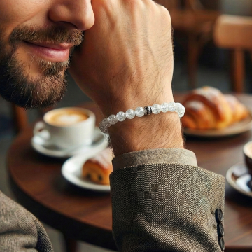 Necef (Dağ Kristali) Doğal Taş Bileklik