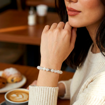 Necef (Dağ Kristali) Doğal Taş Bileklik