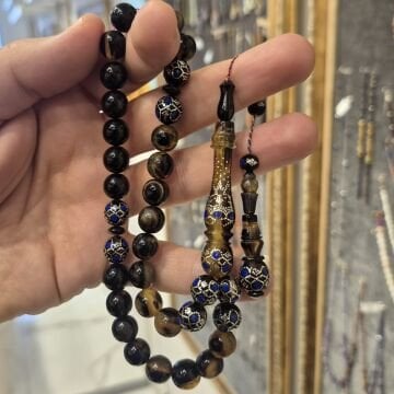 Gümüş İşlemeli 33 lük Bağa Tesbih