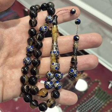 Gümüş İşlemeli 33 lük Bağa Tesbih